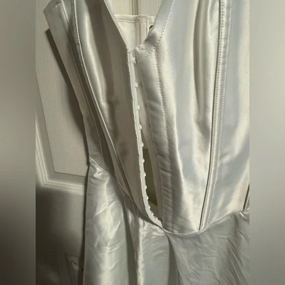 SKIMS  Woven Shine Corset Mini Dress Small - Picture 4 of 13